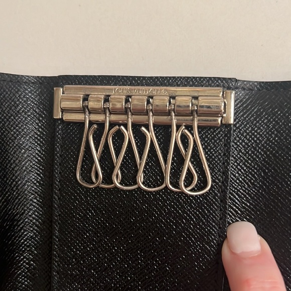🖤LOUIS VUITTON Damier Graphite Multicles 6 Key Holder Key Case Excellent Unisex - Picture 10 of 13
